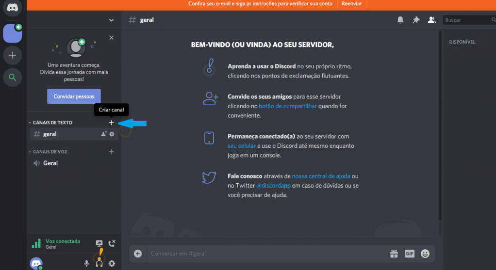 Como sair de um Servidor no Discord 