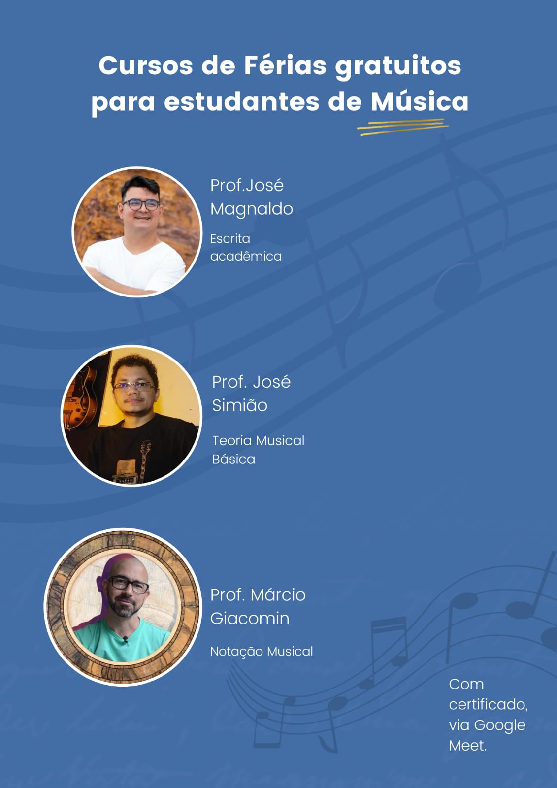 curso de férias música