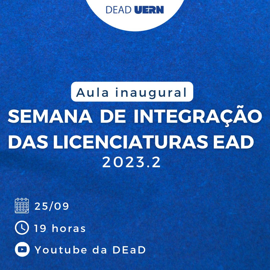 Semana de integração das licenciaturas EAD